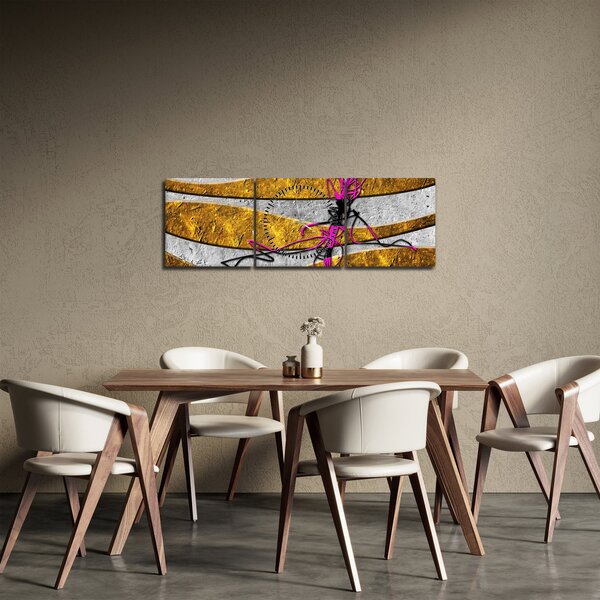 Az absztrakció képe (órával) (90x30 cm)