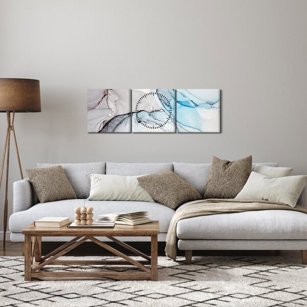 Az absztrakció képe (órával) (90x30 cm)