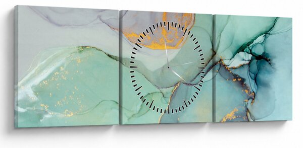 Absztrakt kép (órával) (90x30 cm)