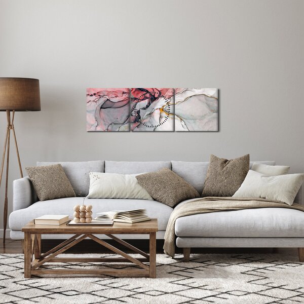 Az absztrakció képe (órával) (90x30 cm)