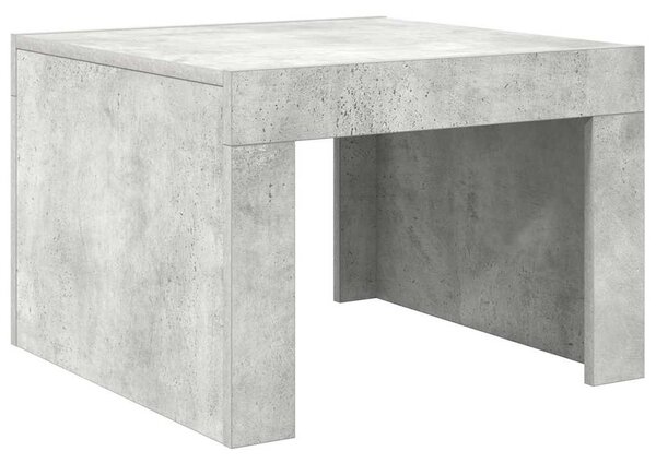 Betonszürke szerelt fa dohányzóasztal 50 x 50 x 35 cm
