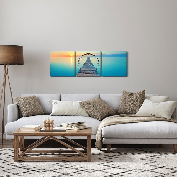 Kép - Móló a végtelenségig (órával) (90x30 cm)