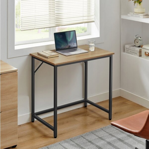 Dolgozószobai szett íróasztal TAYLOR 80x50 cm sonoma tölgy + irodai szék AVOLA VELVET világoskék