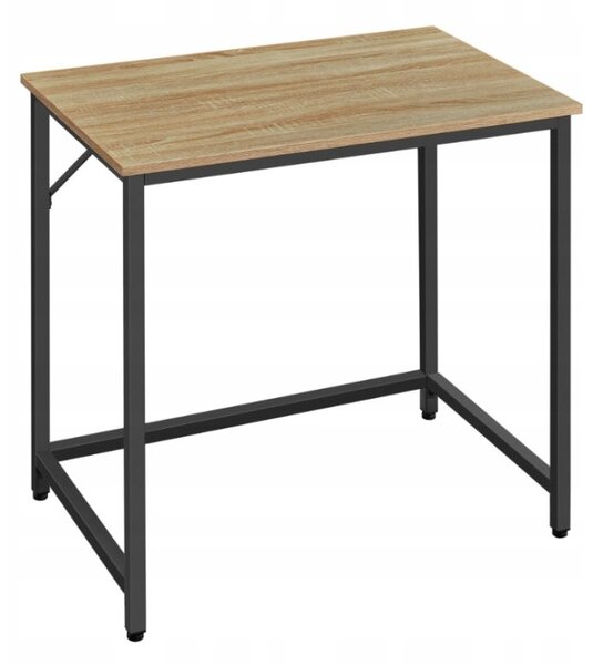 Dolgozószobai szett íróasztal TAYLOR 80x50 cm sonoma tölgy + irodai szék AVOLA VELVET világoskék