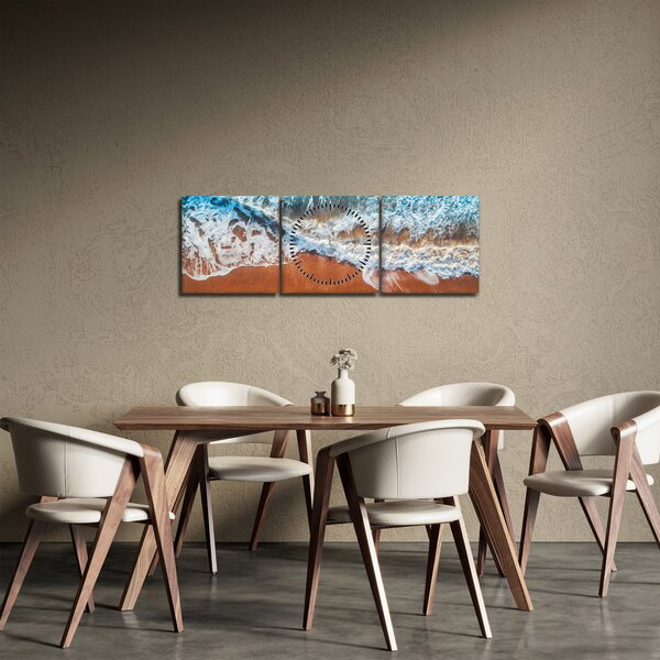 Tengerpart képe (órával) (90x30 cm)