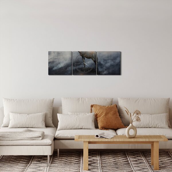 Zerge a tűzben képe (órával) (90x30 cm)