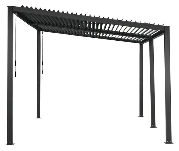 Félnyeregtetős bioklimatikus pergola lamelákkal 3 x 4 M
