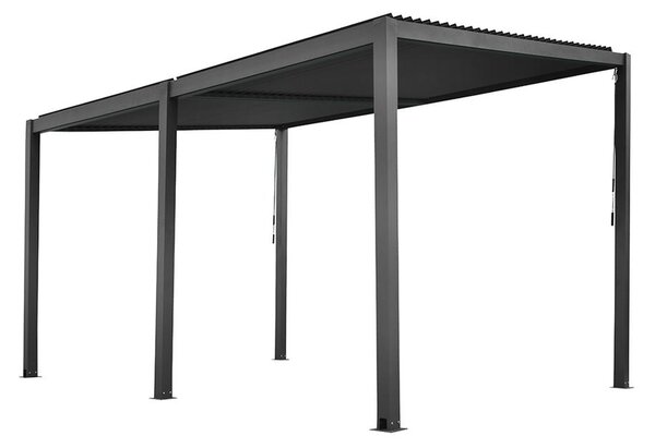 Félnyeregtetős bioklimatikus pergola lamelákkal 3 x 4 M
