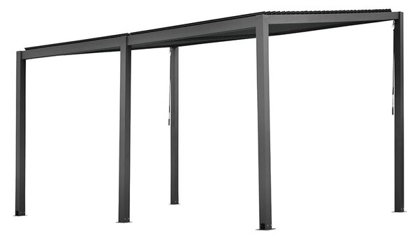Félnyeregtetős bioklimatikus pergola lamelákkal 3 x 4 M