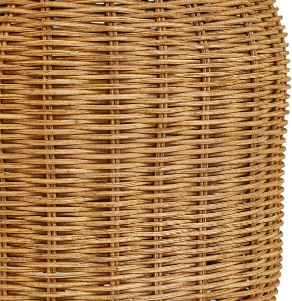 Lindby asztali világítás Lirenda, magasság 52 cm, rattan, természetes/fehér, Fehér / opál, Nappali / Étkező, Fa, Skandináv