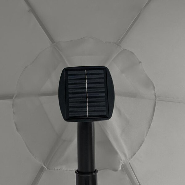 AVENBERG SUNNY LED 300 Nagy állítható napernyő, átmérő 3M, szürke