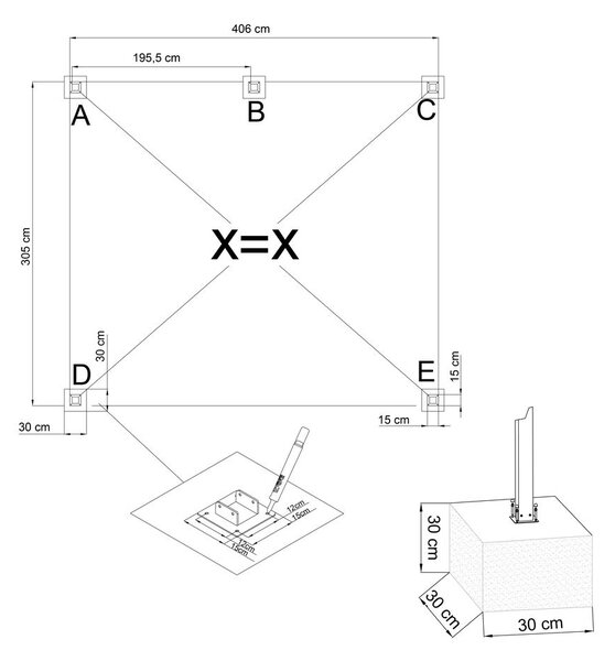 Félnyeregtetős bioklimatikus pergola lamelákkal 3 x 4 M