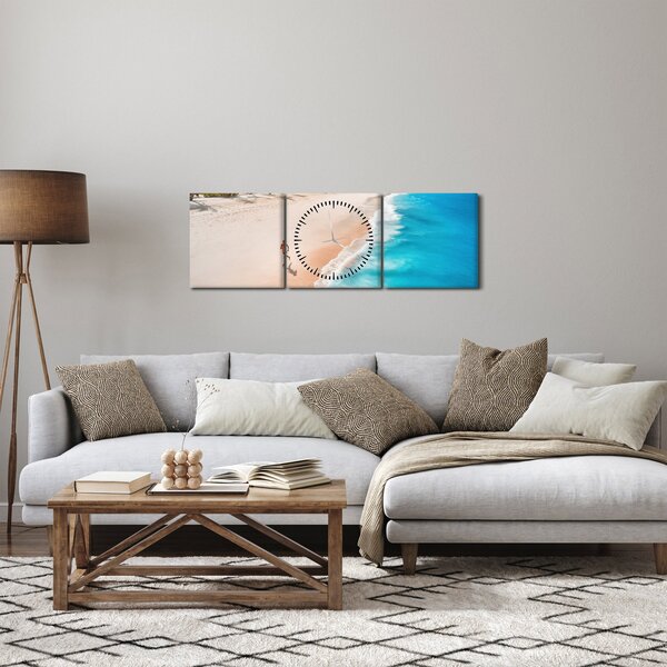 Kép - Strandfutás (órával) (90x30 cm)