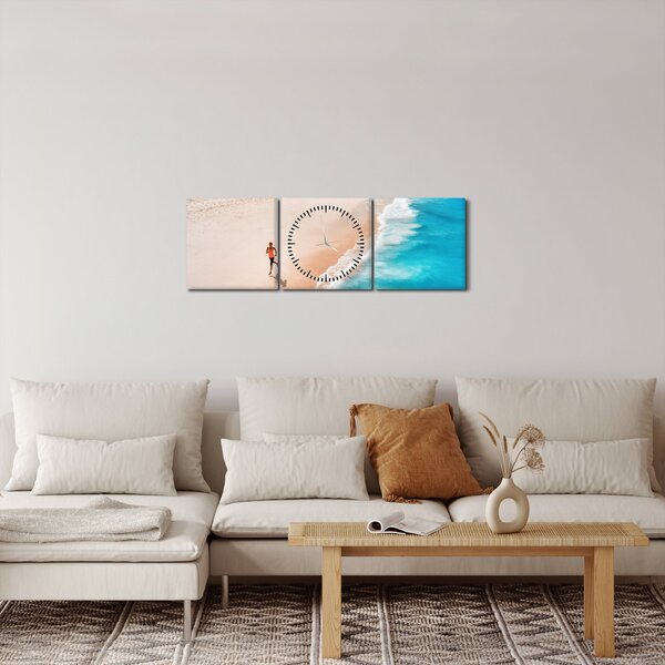 Kép - Strandfutás (órával) (90x30 cm)