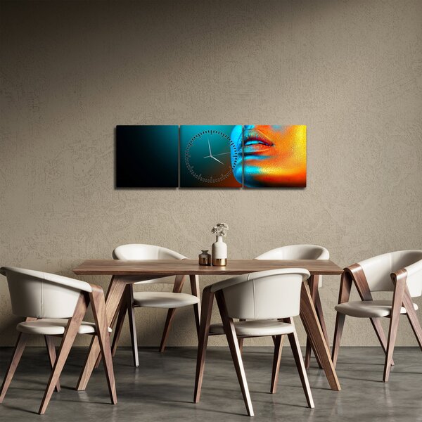 Kép - Csillogó arc (órával) (90x30 cm)