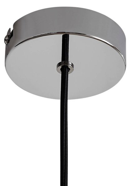 Lindby Branford lógó világítás, retro, Ø 35 cm, bézs, fém, dimmelhető, Krém / borostyánsárga, Nappali / Étkező, fém, Vintage