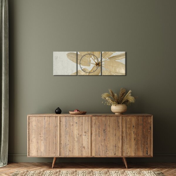 Egy liba toll képe (órával) (90x30 cm)