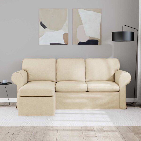 Kanapé Krém 195 x 138 x 80 cm szövet