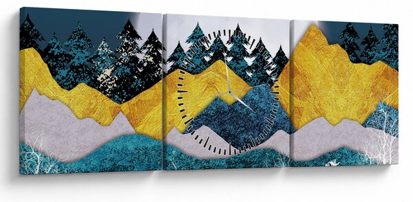 Kép - sarki táj (órával) (90x30 cm)