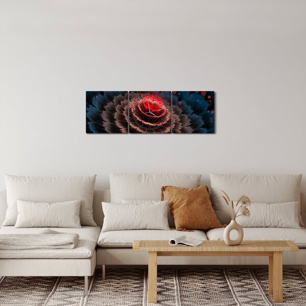 Az absztrakció képe (órával) (90x30 cm)
