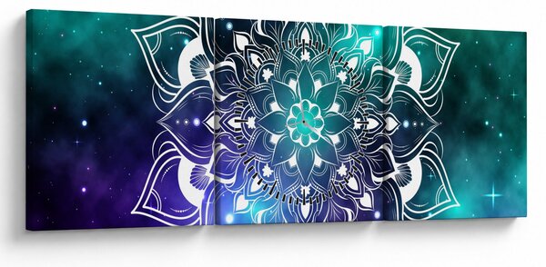 Absztrakció képe (órával) (90x30 cm)