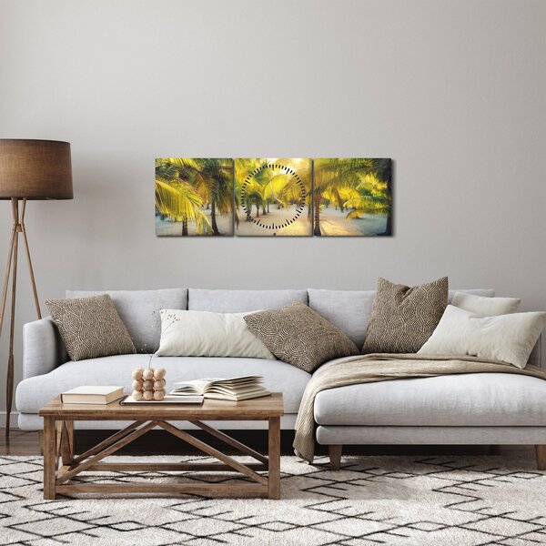 Kép - Nő a pálmafáknál (órával) (90x30 cm)