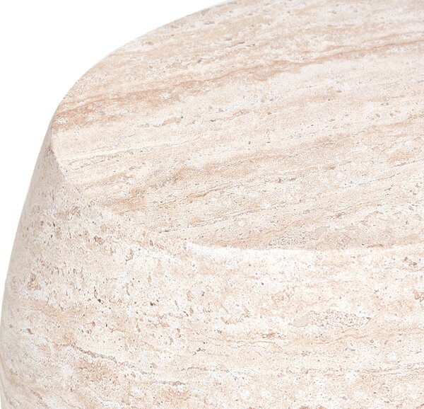 Kisasztal RICADI 40 cm 58 cm Travertin hatású
