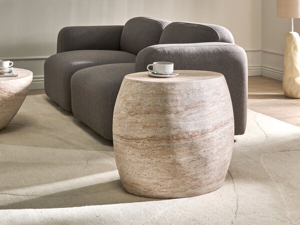 Kisasztal RICADI 40 cm 58 cm Travertin hatású