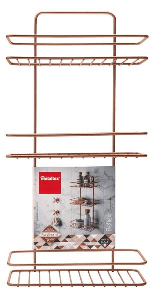 Copper háromszintes fürdőszobai polc - Metaltex