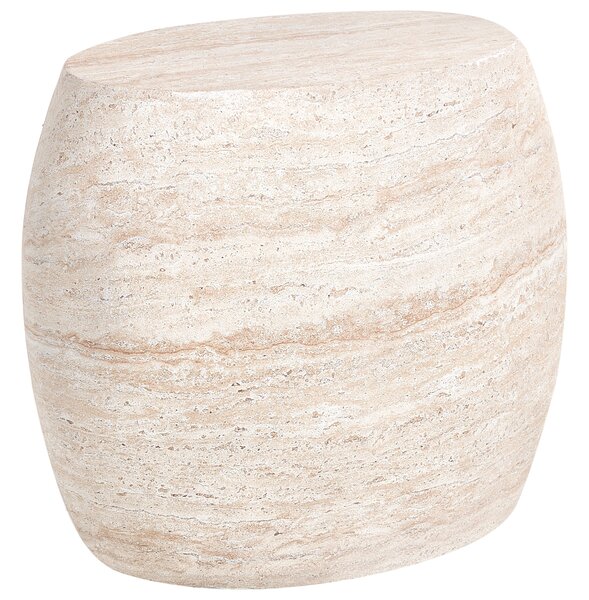 Kisasztal RICADI 40 cm 58 cm Travertin hatású