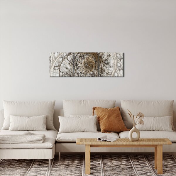 A díszítő művészet képe (órával) (90x30 cm)