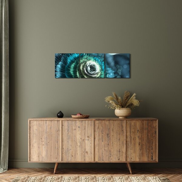 Kép - Virág részlete (órával) (90x30 cm)