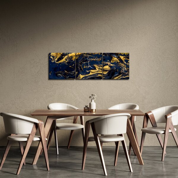 Az absztrakció képe (órával) (90x30 cm)