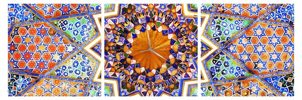 Mozaik kép (órával) (90x30 cm)