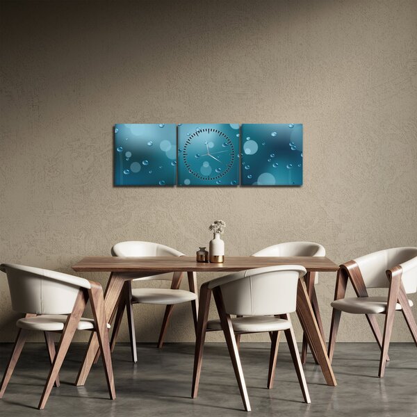 Cseppek képe (órával) (90x30 cm)