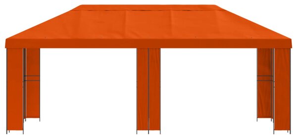 Kerti pavilon 6 x 3 m Narancssárga Poliészter és acél 190 gsm