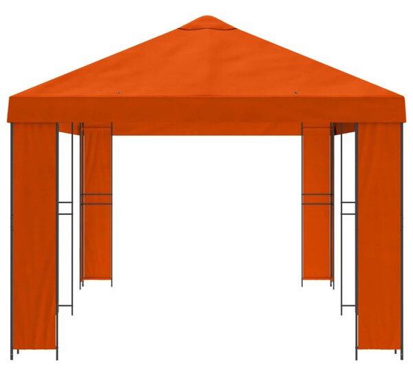 Kerti pavilon 6 x 3 m Narancssárga Poliészter és acél 190 gsm