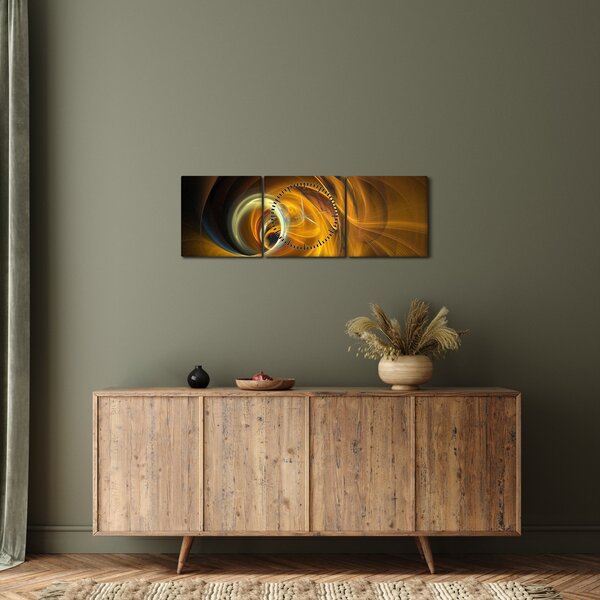 Kép - Absztrakció mozgásban (órával) (90x30 cm)