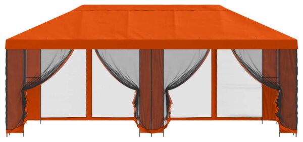 Kerti pavilon oldalfalakkal 6 x 3 m Narancssárga