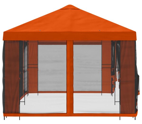 Kerti pavilon oldalfalakkal 6 x 3 m Narancssárga
