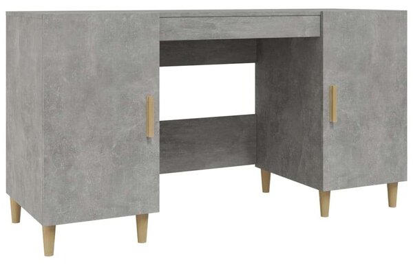 VidaXL Íróasztal - Beton Szürke - 140x50x75 cm