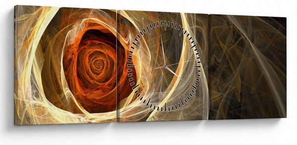 Kép - művészi rózsa (órával) (90x30 cm)