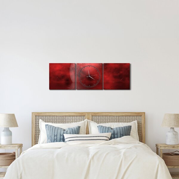 Kép - Hold a felszínen (órával) (90x30 cm)