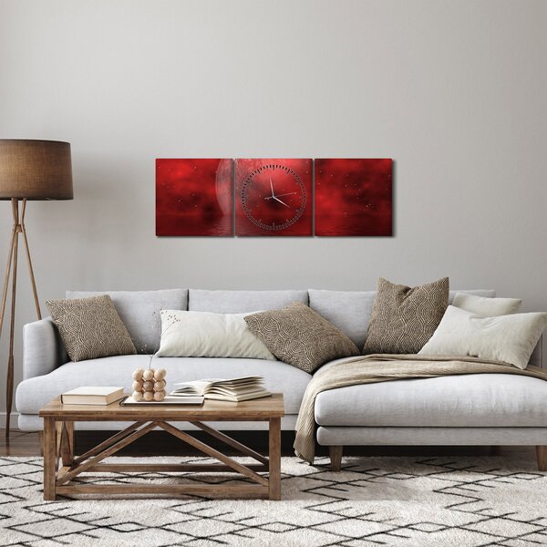 Kép - Hold a felszínen (órával) (90x30 cm)