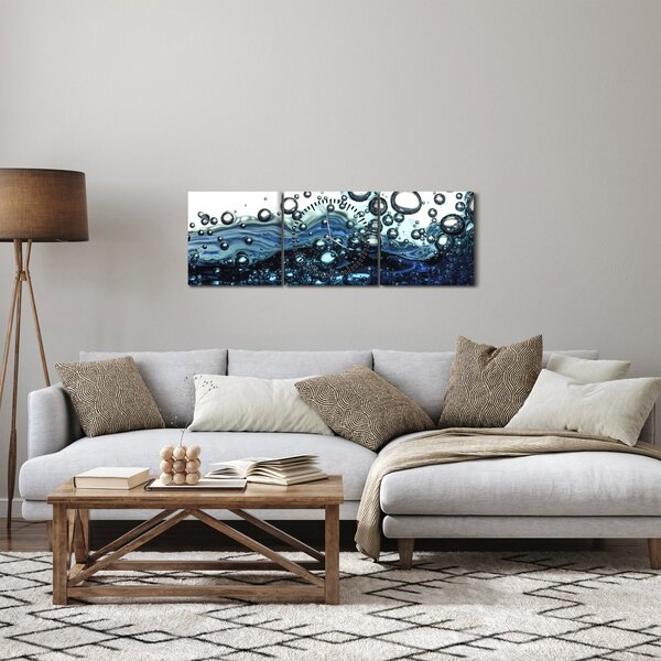 A buborékok képe (órával) (90x30 cm)