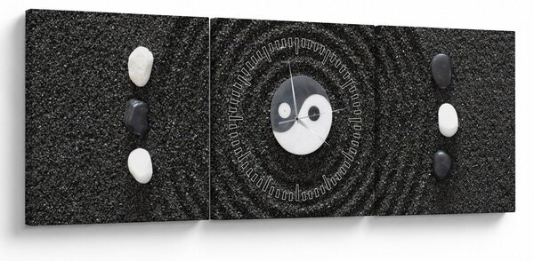 Kép - Yin és Yang (órával) (90x30 cm)