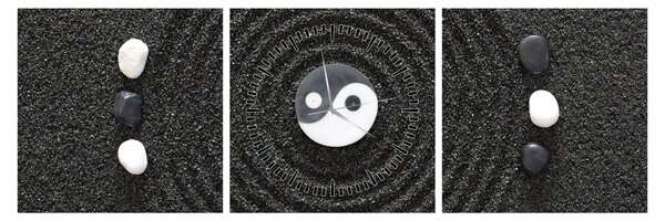 Kép - Yin és Yang (órával) (90x30 cm)