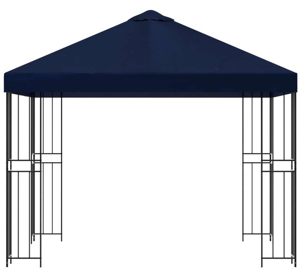 Pavilon 3 x 3 m Kék Poliészter és acél 190 gsm