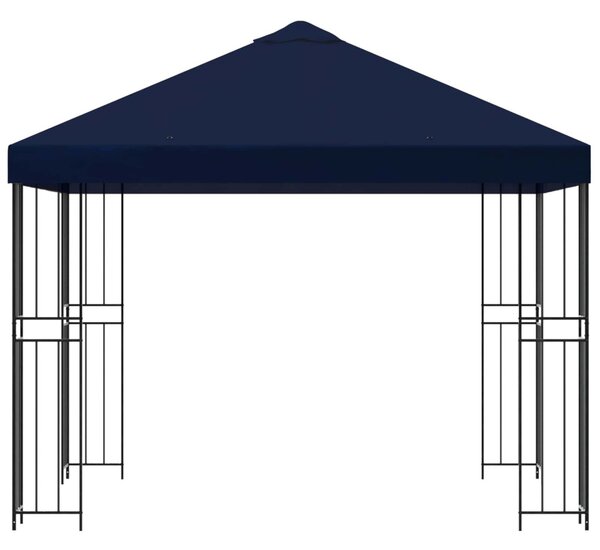 Pavilon 3 x 3 m Kék Poliészter és acél 190 gsm