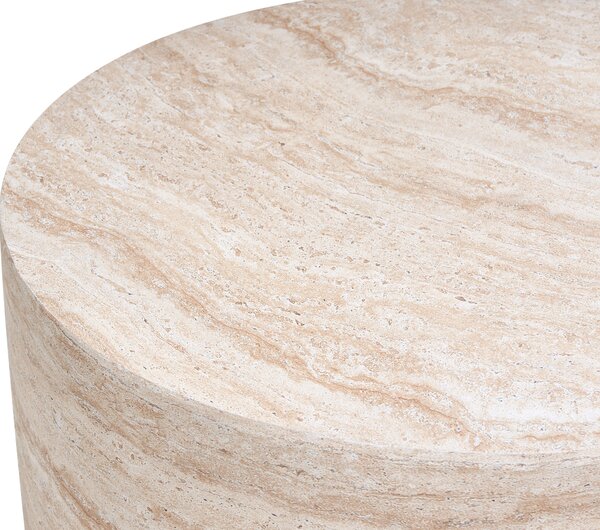 Dohányzóasztal ASIERIO 70 cm 70 cm Travertin hatású